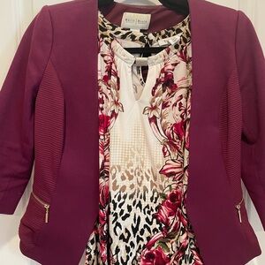 WHBM Jacket with Matching Shell/Sleeveless Top Size Medium